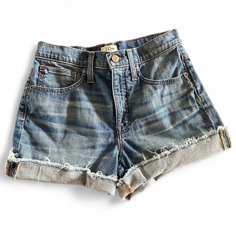 J.Crew High Rise Denim in Brixton Cutoff Shorts Size 26